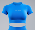 STAY FOCUS™ — SHORT SLEEVE CROP TOP