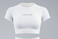 STAY FOCUS™ — SHORT SLEEVE CROP TOP