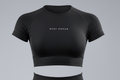 STAY FOCUS™ — SHORT SLEEVE CROP TOP
