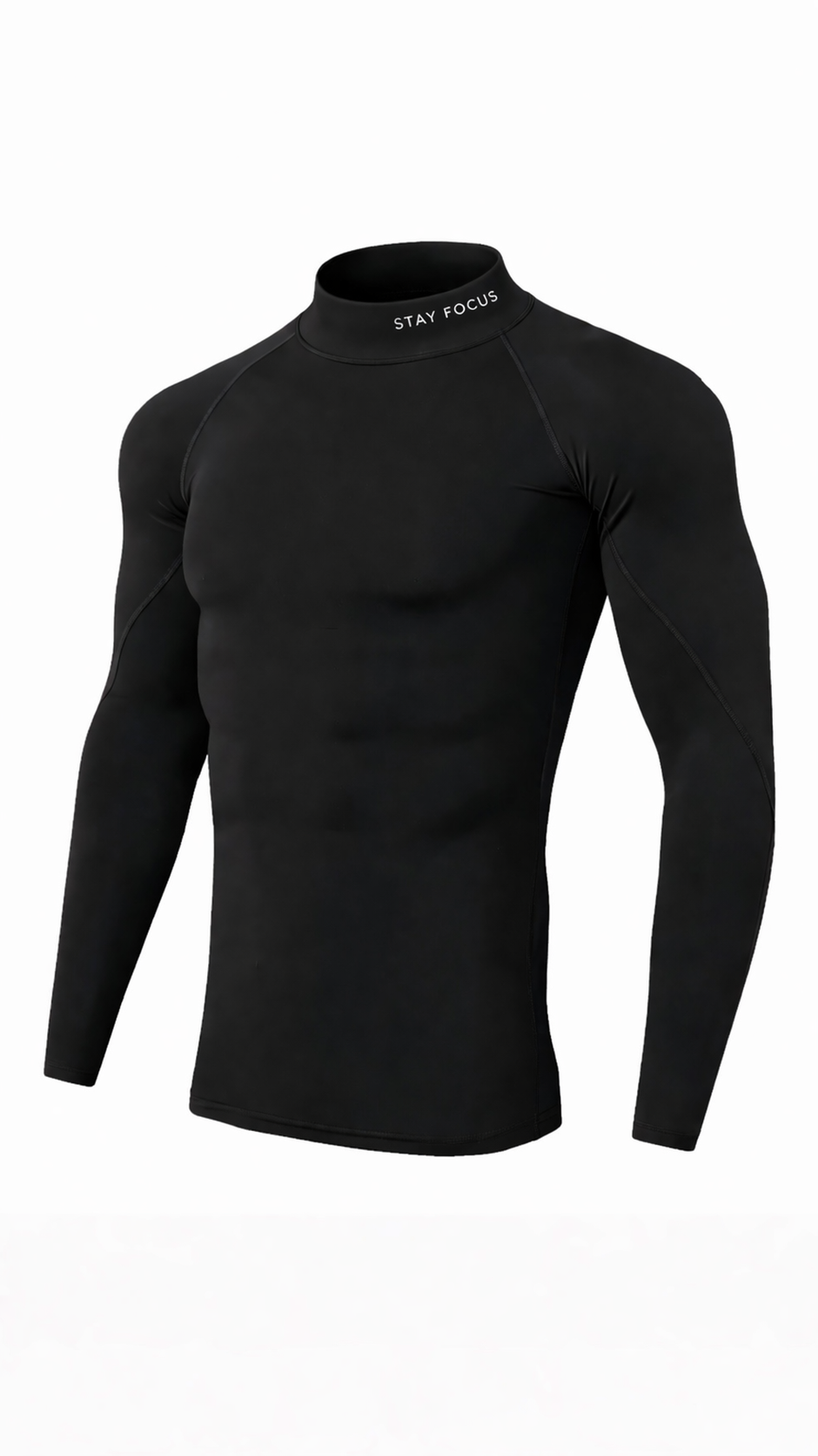 STAY FOCUS™ — PERFORMANCE MOCK-NECK LONG SLEEVE